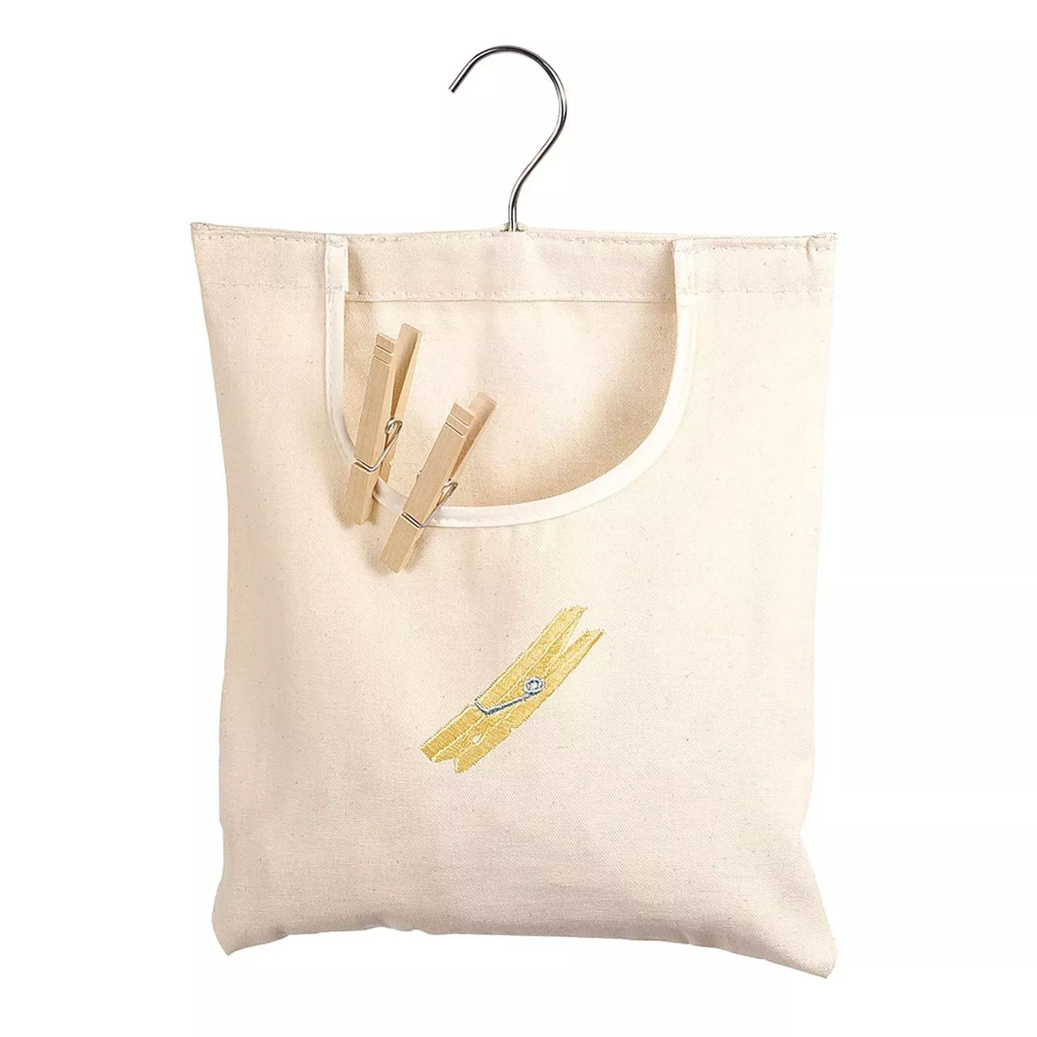 Clothespin Bag, Canvas, Hanging Hook